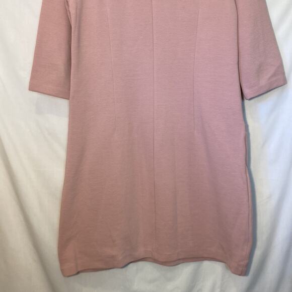 Boden Light Pastel Pink Ribbed Long Sleeve Dress Size 12 - Picture 8 of 10